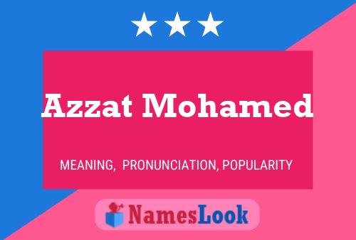 Affiche de nom Azzat Mohamed