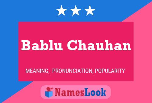 Affiche de nom Bablu Chauhan