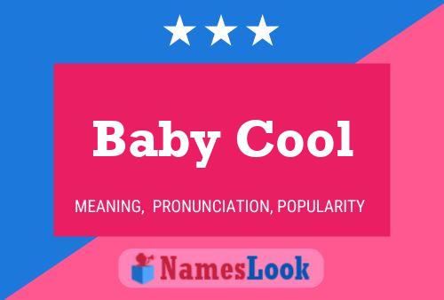 Affiche de nom Baby Cool