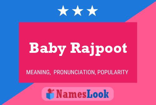 Affiche de nom Baby Rajpoot