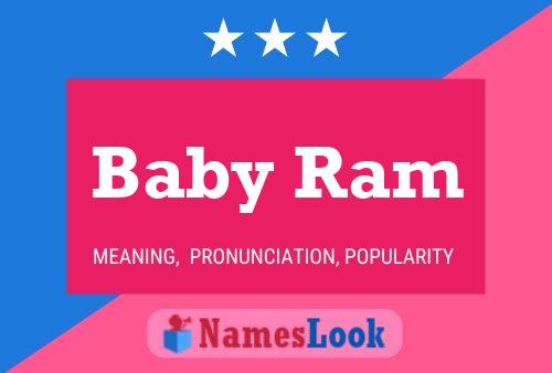 Affiche de nom Baby Ram