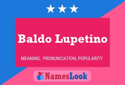 Affiche de nom Baldo Lupetino