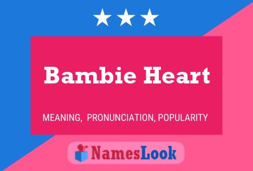 Affiche de nom Bambie Heart