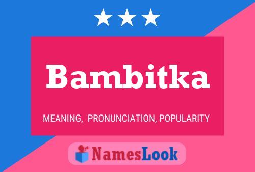 Affiche de nom Bambitka