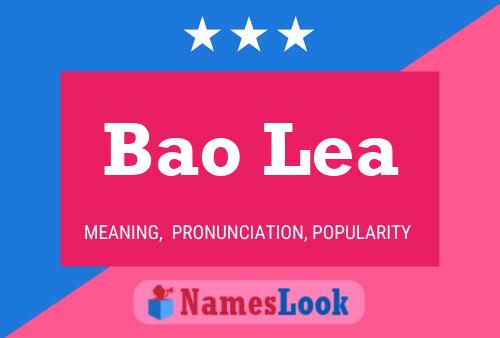 Affiche de nom Bao Lea