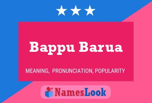 Affiche de nom Bappu Barua