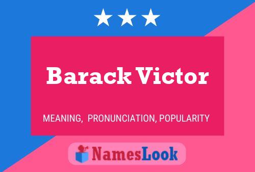 Affiche de nom Barack Victor