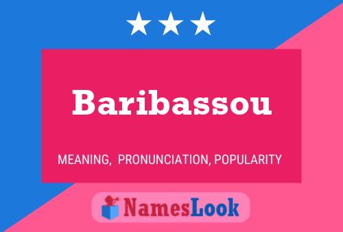 Affiche de nom Baribassou