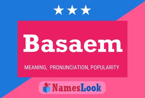 Affiche de nom Basaem