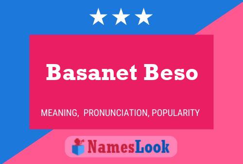 Affiche de nom Basanet Beso