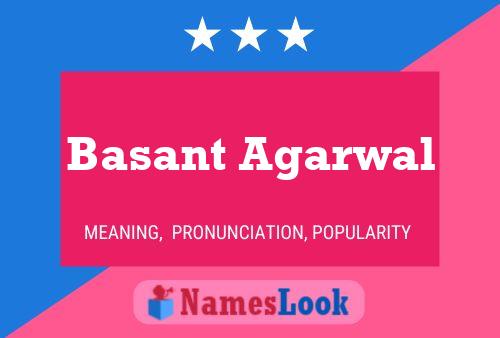 Affiche de nom Basant Agarwal