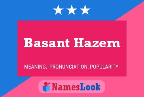 Affiche de nom Basant Hazem