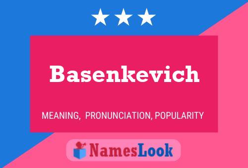 Affiche de nom Basenkevich