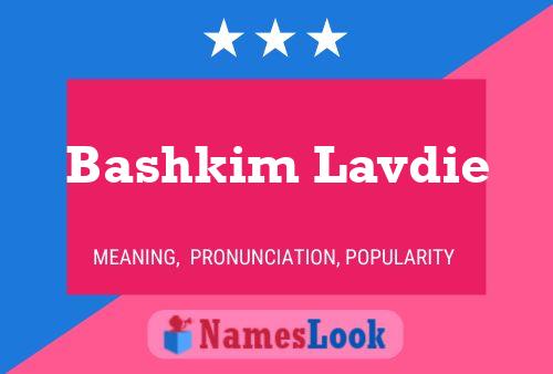 Affiche de nom Bashkim Lavdie