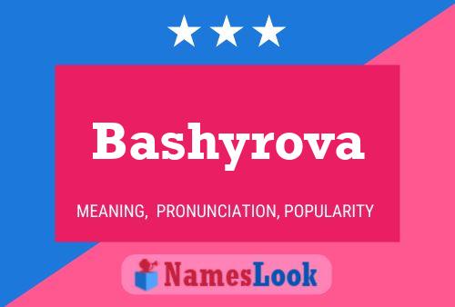 Affiche de nom Bashyrova