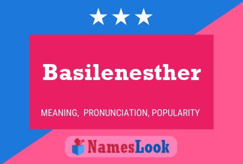 Affiche de nom Basilenesther