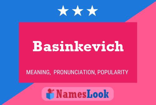 Affiche de nom Basinkevich