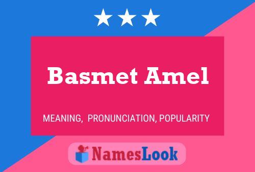 Affiche de nom Basmet Amel