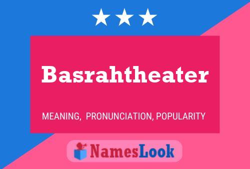 Affiche de nom Basrahtheater