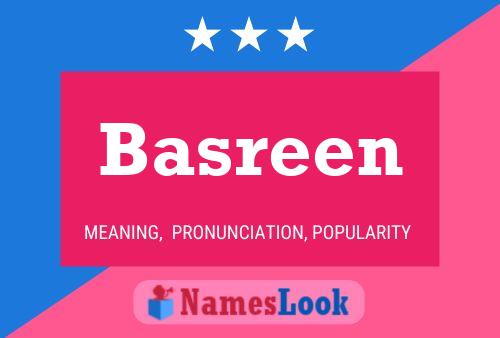 Affiche de nom Basreen