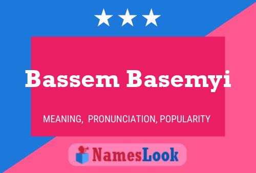 Affiche de nom Bassem Basemyi