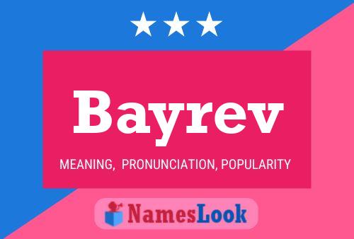 Affiche de nom Bayrev