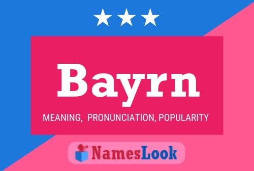 Affiche de nom Bayrn