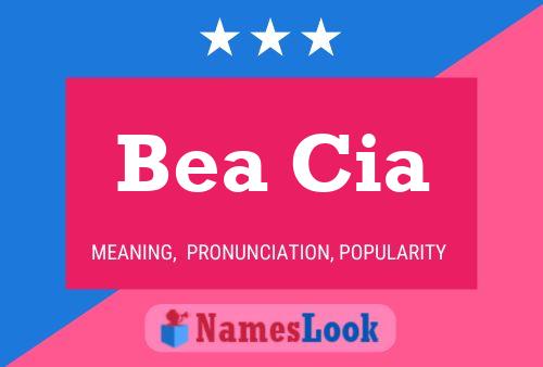 Affiche de nom Bea Cia