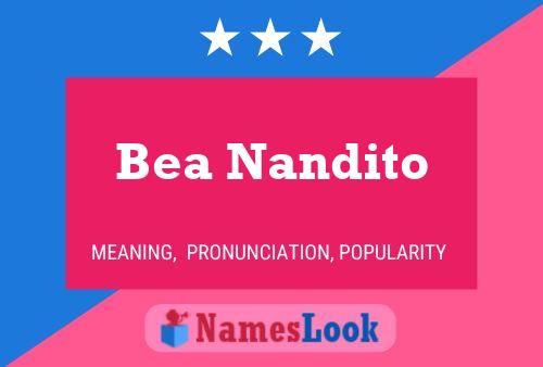 Affiche de nom Bea Nandito