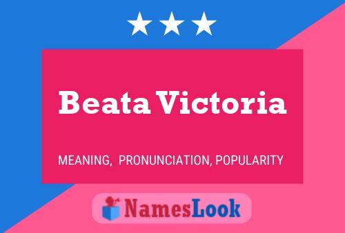 Affiche de nom Beata Victoria