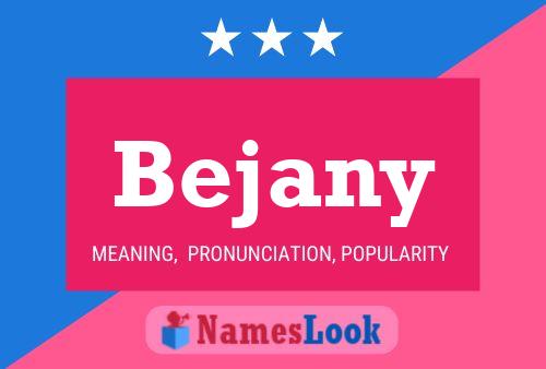 Affiche de nom Bejany