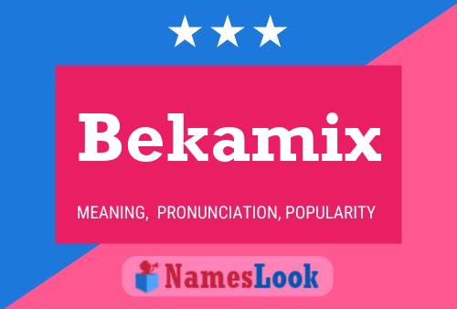 Affiche de nom Bekamix