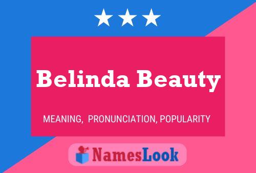 Affiche de nom Belinda Beauty