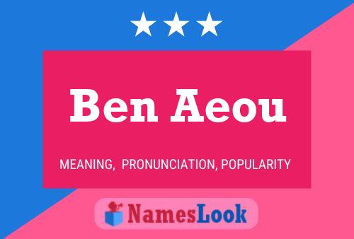 Affiche de nom Ben Aeou