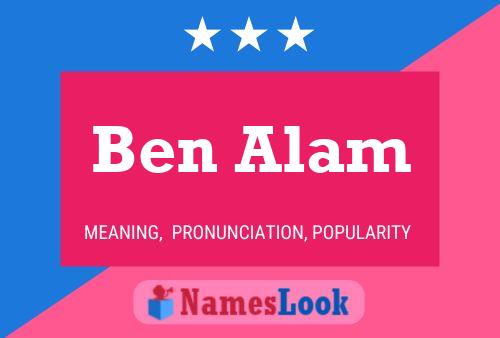 Affiche de nom Ben Alam