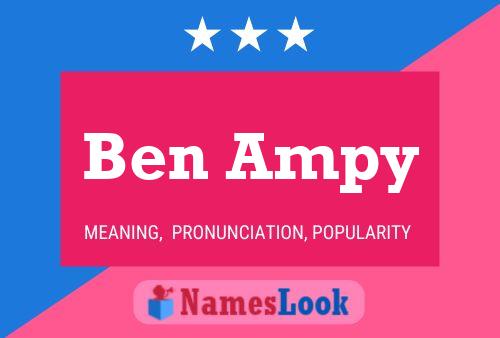 Affiche de nom Ben Ampy