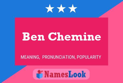 Affiche de nom Ben Chemine