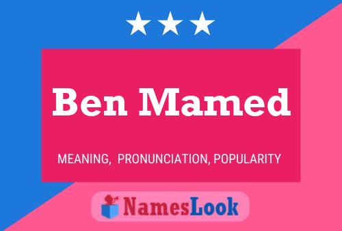 Affiche de nom Ben Mamed