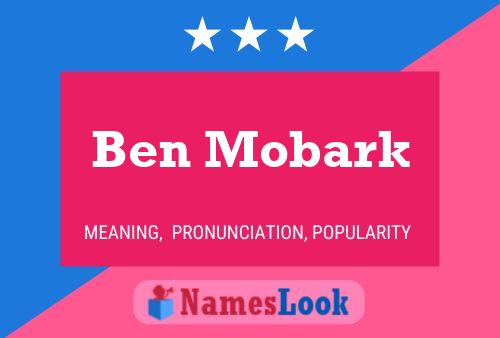 Affiche de nom Ben Mobark