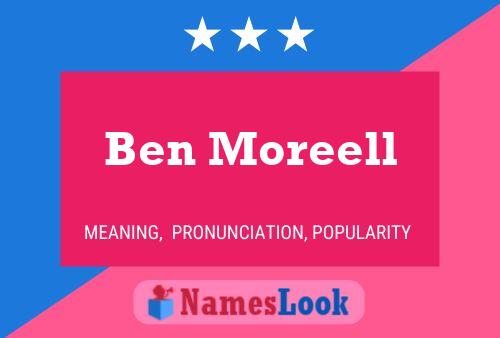 Affiche de nom Ben Moreell