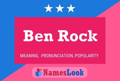 Affiche de nom Ben Rock