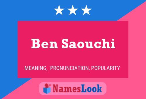 Affiche de nom Ben Saouchi