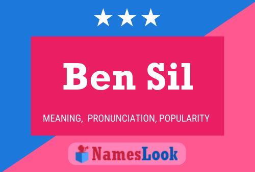 Affiche de nom Ben Sil