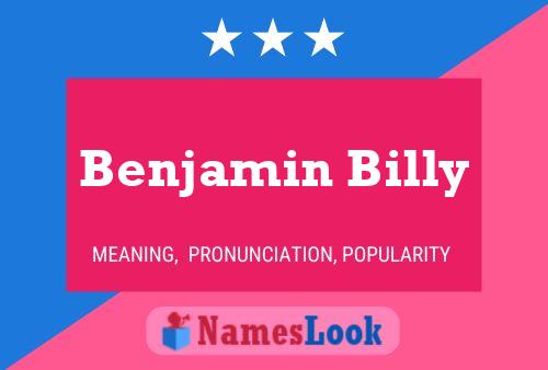 Affiche de nom Benjamin Billy