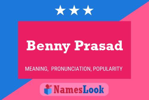 Affiche de nom Benny Prasad