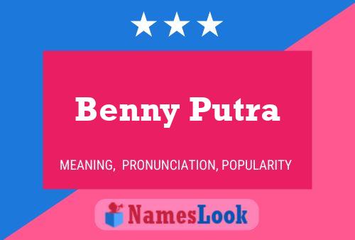 Affiche de nom Benny Putra