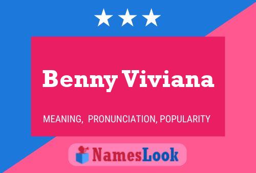 Affiche de nom Benny Viviana