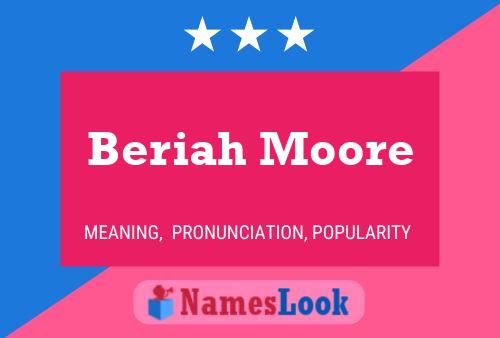 Affiche de nom Beriah Moore