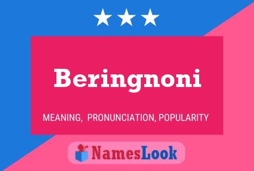 Affiche de nom Beringnoni