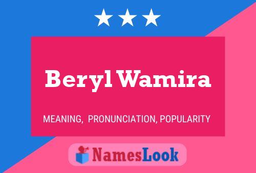 Affiche de nom Beryl Wamira